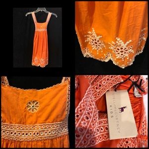 Stella McCartney Kids Orange Sun Dress 8 yrs NWT